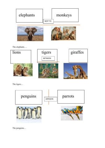Prepositions of place