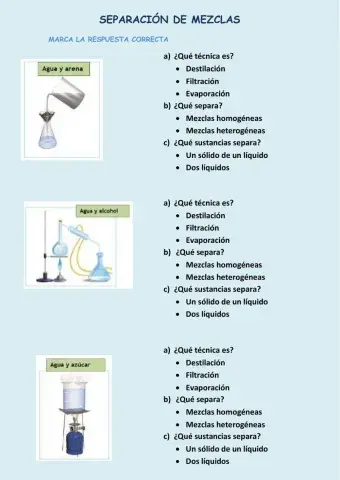 Separación de mezclas
