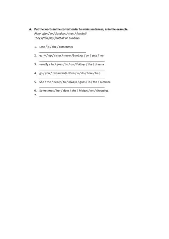 Adverbios frecuencia