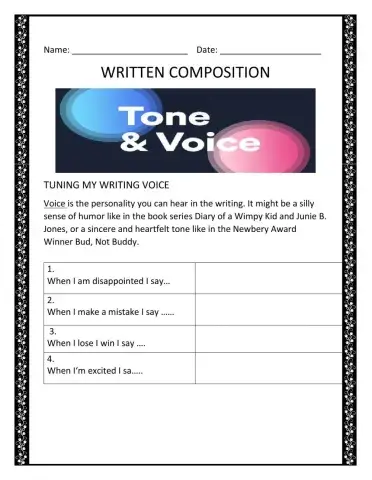 Writing with Tone and Voice