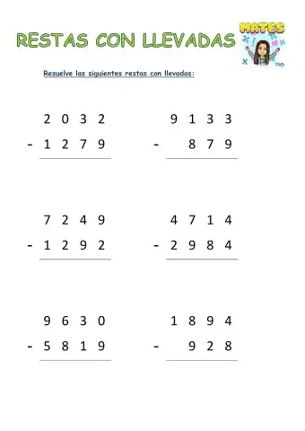 Restas con llevadas