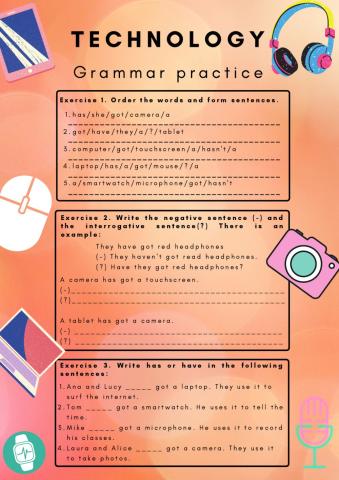 Technology - unit 3 (grammar practice)