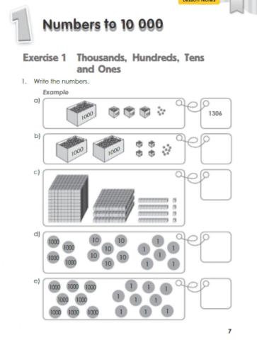Place value with numbers up 10.000