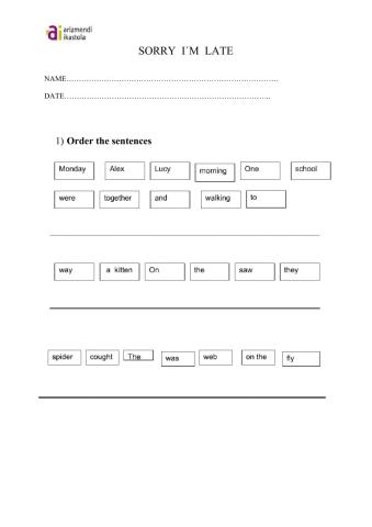 Sorry I'm late (individual exercise 2020-2021)