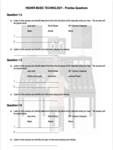 Music Technology Higher Practise 1.2