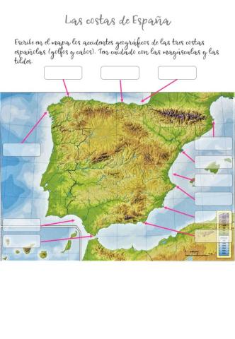 Relieve costero de España