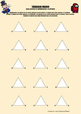 Triángulos mágicos