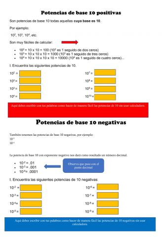 Potencias de base 10