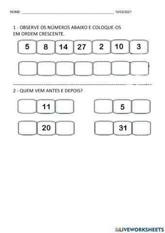 Sequência numérica