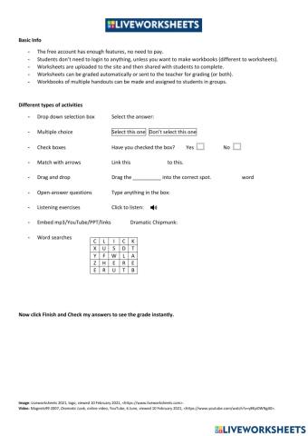 LiveWorksheets PD