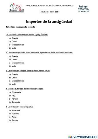 Civilizaciones Antiguas