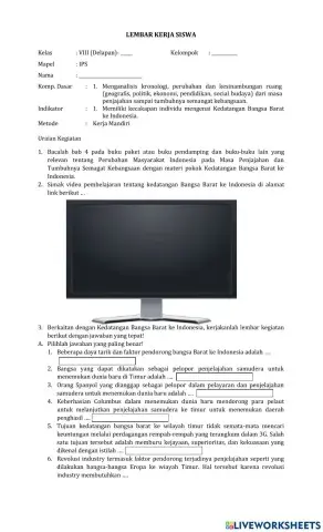 Lkpd ips kelas 8 semester 2