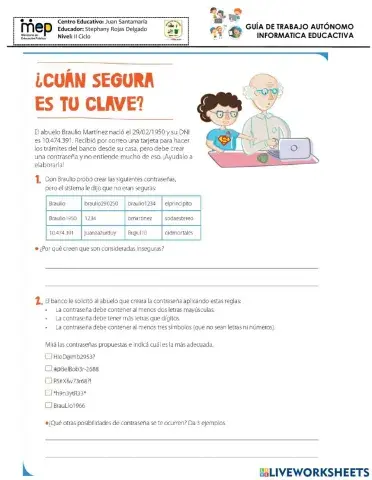 Contraseñas seguras