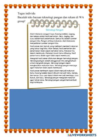 Lembar kerja teknologi pangan