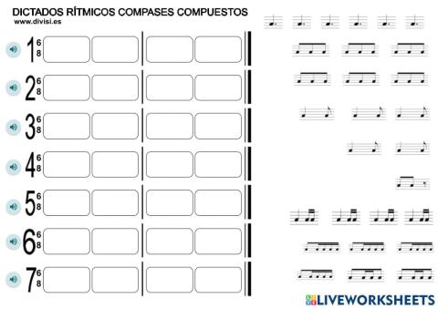 Discriminar ritmos 6x8