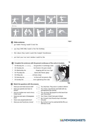 Simple Minds 6 Unit 4 and 5