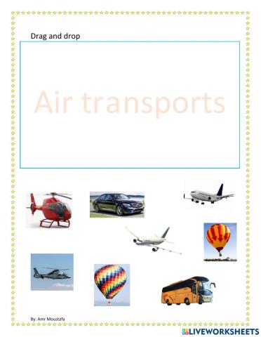 Drag and drop air transports