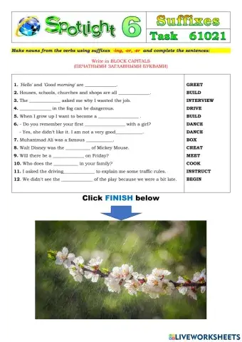 Spotlight 6 Task 61021