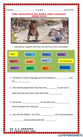 The Ministry of John the Baptist Pt. 2