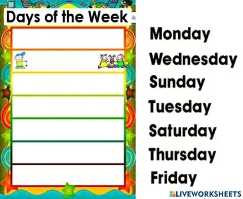 Days of the week