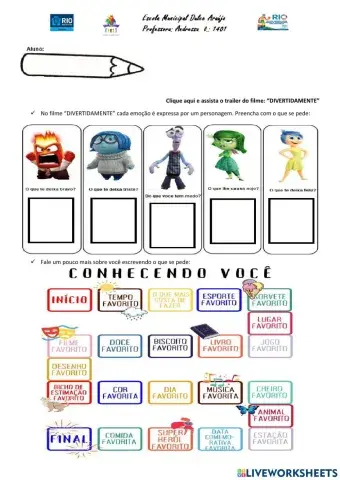 Emocoes - divertidamente