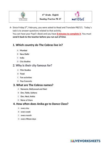 Reading Practice PB27