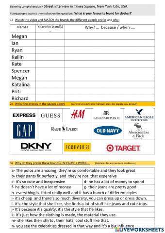 Listening comprehension