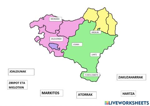 Euskal Herriko inauteriak: pertsonaien izenak eta mapa