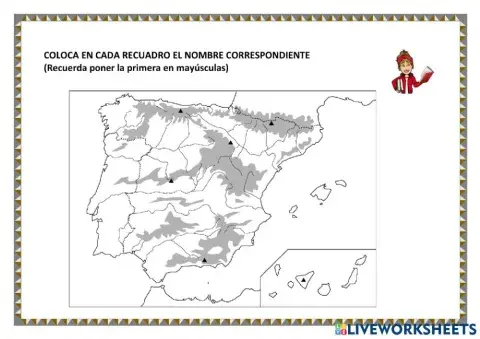 Mapa físico de españa