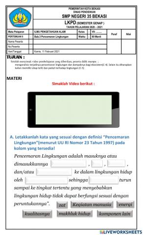 LKPD 5 S-2 Kls 7 - B. IDA