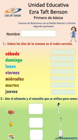 examen de Medio Natural y Cultural