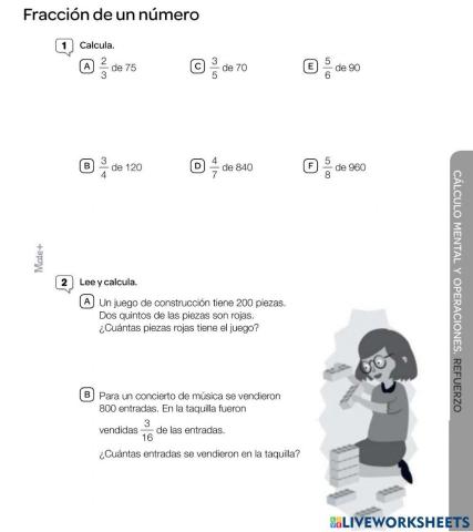 Fracción de una cantidad