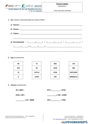 Exercícios de revisão