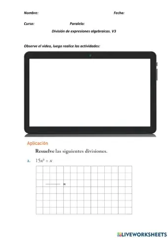 División de Monomios