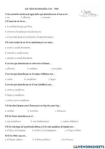 Los rios de españa