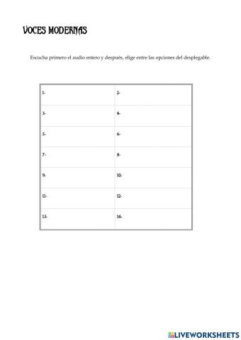 Voces Modernas