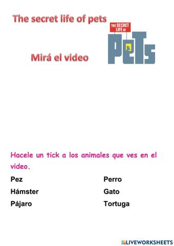 Spanish Secret life of pets