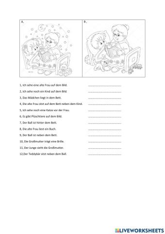 Bildbeschreibung - Zimmer