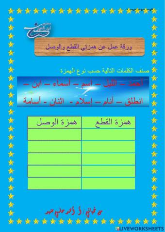 همزة القطع والوصل