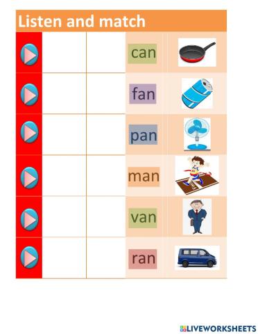 Match words ending in (an)