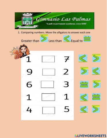 Greater, Less and Equal