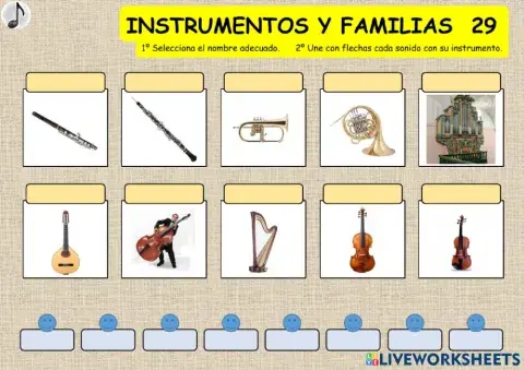 INSTRUMENTOS MUSICALES Y FAMILIAS 29