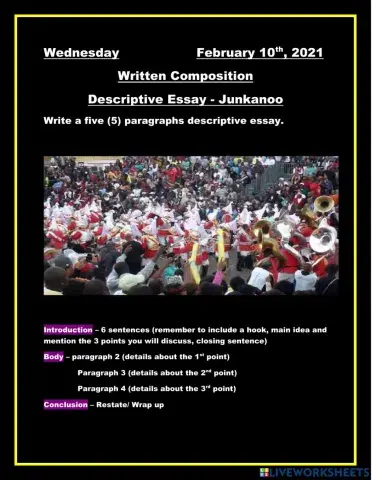 Junkanoo Descriptive Essay