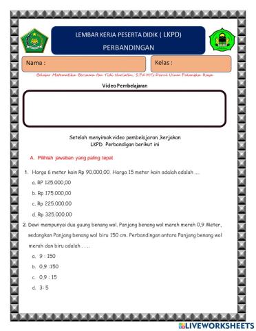 LKPD Perbandingan 7