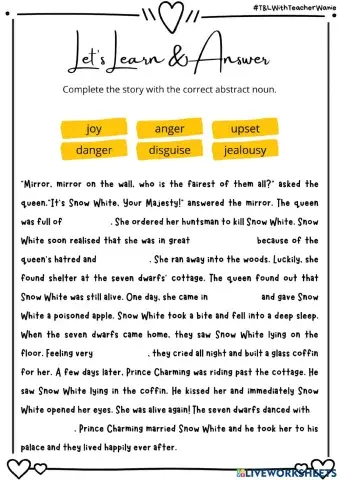 ABSTRACT AND CONCRETE NOUNS 2 (TB page 19)