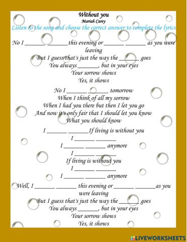 Song to prectice CAN'T