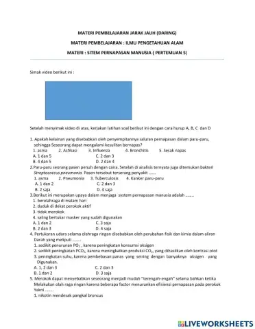 IPA SISTEM PERNAPASAN 8-2 minggu ke 5