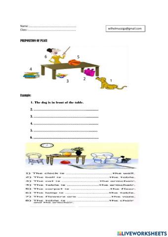 Preposition of Place