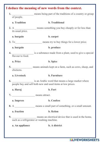 Super Goal-4 Reading - Vocabulary