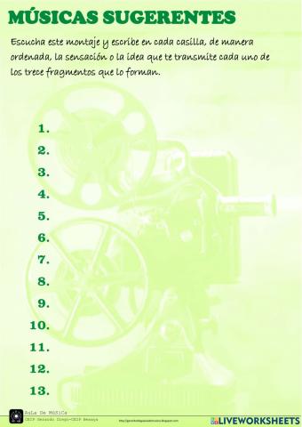 músicas sugerentes